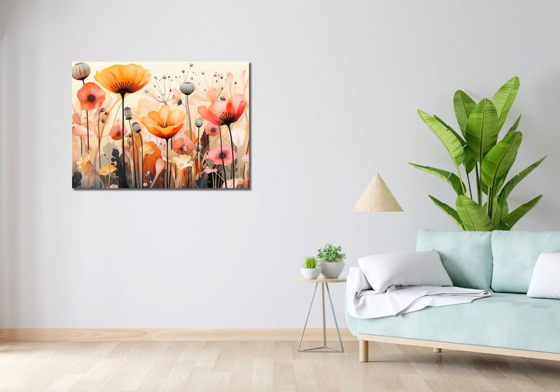 Obraz 100x70cm Taneczne Maki zdjęcie 2