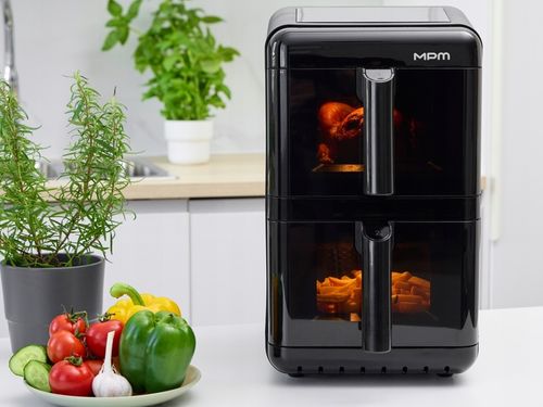 Frytkownica beztłuszczowa air fryer duża podwójna 12l MPM MFR-13 na Arena.pl