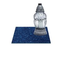 SZKLANA PODSTAWKA POD ZNICZE Z DEDYKACJĄ 25x25cm Niebo noc 23e
