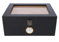 Humidor Sosnowy Pojemnik do Przechowywania Cygar z Przezroczystą Szybką