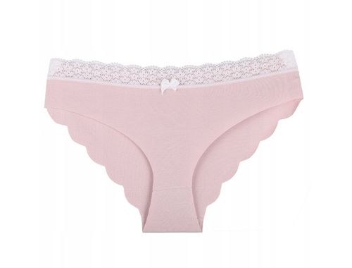 4x Majtki Damskie Bezszwowe Figi Bawełniane Laserowo Cięte Gładkie MORAJ M na Arena.pl