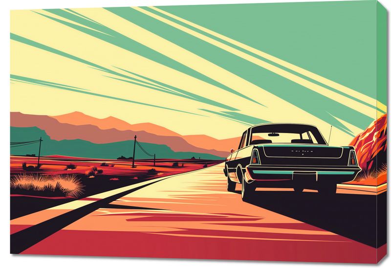 Obraz 100x70cm Droga przez Pustynię zdjęcie 1