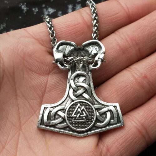 NASZYJNIK MŁOT THORA Valknut Kompas Baran 126 na Arena.pl