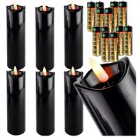 Wkład do Zniczy LED Wkłady 6szt Na Baterie Świeca Znicz Świeczka Zestaw