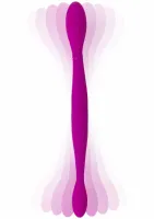 toyjoy infinity double dildo silikonowy, podwojny, ładowany usb, fioletowy