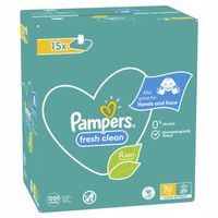 2 x 1200x PAMPERS FRESH CLEAN CHUSTECZKI NAWILŻANE DLA NIEMOWLĄT DLA DZIECI
