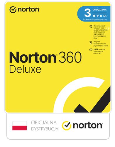 Norton 360 Deluxe 3 stanowiska / 1 rok na Arena.pl