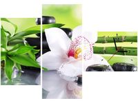 100CM 70CM ZEGAR 3 ELEM KAMIENIE SPA STORCZYK ŚCIENNY OBRAZ