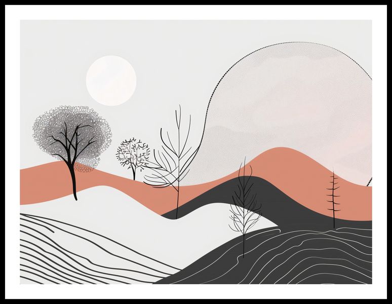 Plakat 80x60cm Półcień Widoku zdjęcie 3