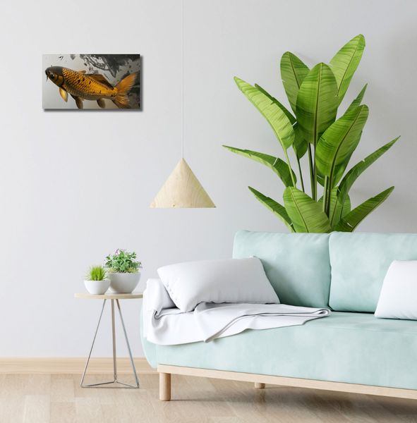 Obraz 40x20cm Spokojna Ryba Koi zdjęcie 2