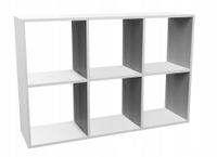 Regał TopEshop 110 cm x 75 cm x 30 cm biały