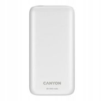 Powerbank CANYON PB-301 LED 30000 mAh PD 20W QC 3.0 Biały