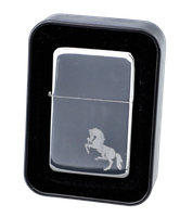 Zapalniczka Benzynowa z Gotowym Grawerem Mustanga Gentelo na Prezent