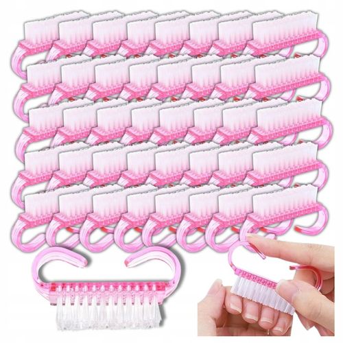 100x SZCZOTECZKA RÓŻOWA DO MANICURE DO USUWANIA PYŁU DO PAZNOKCI na Arena.pl