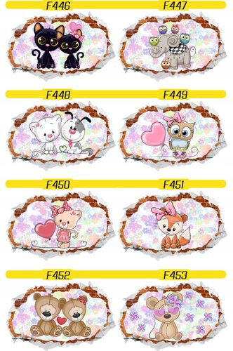 Naklejka samoprzylepna 3D misie pluszaki dziecięce na Arena.pl