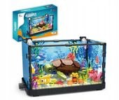 Zestaw klocków AKWARIUM klocki z żółwiem podświetlane LED ruchome elementy