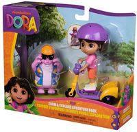 zestaw figurek dora zoom & explore adventure dora i tico 2pak 9cm