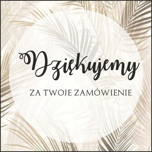 naklejki DZIĘKUJEMY ZA ZAMÓWIENIE z LOGO 500szt na Arena.pl