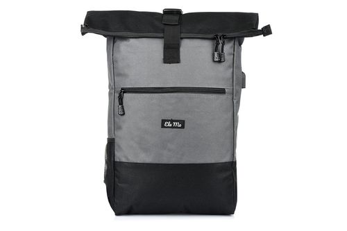Szary Plecak Miejski na laptopa Trekkingowy Pojemny Solidny B51 na Arena.pl