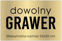 Grawerowana tabliczka GRAWER z dowolnym tekstem