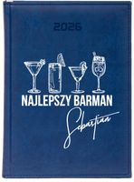 KALENDARZ A5 2026 DZIENNY KSIĄŻKOWY PLANER Z NADRUKIEM DLA BARMANA + IMIĘ