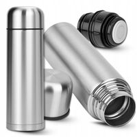TERMOS do KAWY Nierdzewny Herbaty PODWÓJNE ŚCIANKI DUŻY Próżniowy STAL