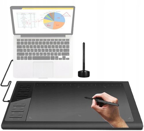 PROFESJONALNY Tablet graficzny z piórem do komputera 8192 BOSTO 1060 PLUS na Arena.pl