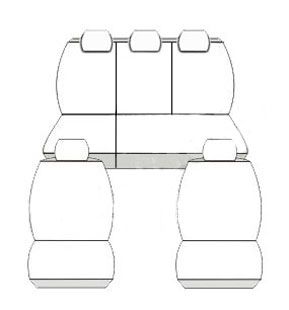 Pokrowce MIAROWE do Toyota Rav 4 III 06-12r. P3 zdjęcie 3