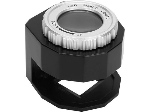 LUPA JUBILERSKA MIKROSKOP 30X 3 LED UV BATERIE NUMIZMATYK na Arena.pl