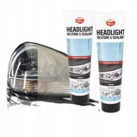 2x PASTA DO RENOWACJI POLEROWANIA REFLEKTORÓW LAMP SAMOCHODOWYCH ściereczka