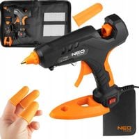 NEO ZESTAW PISTOLET KLEJOWY DO KLEJU 11MM 60/100W 12xKLEJ +ETUI OCHRANIACZ