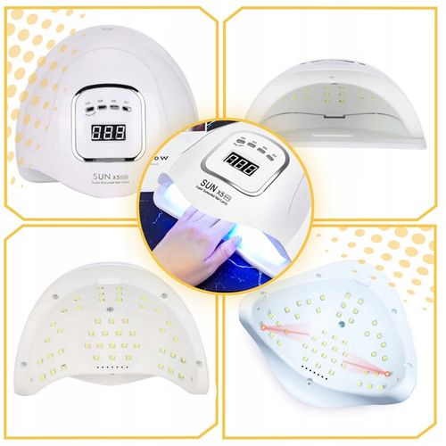 LAMPA DO PAZNOKCI UV LED 80W DO HYBRYD ŻELI MOCNA HYBRYDY SUN X5 MAX na Arena.pl