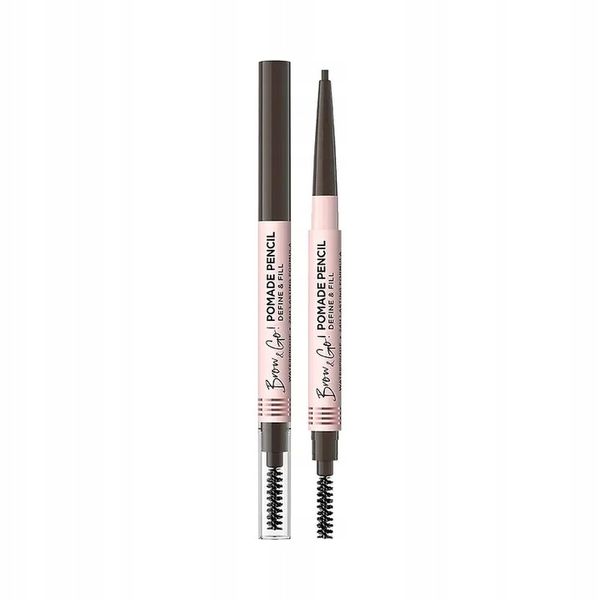 Eveline Wodoodporna Pomada do brwi Dark Brown ze szczoteczką Brow&Go! zdjęcie 1