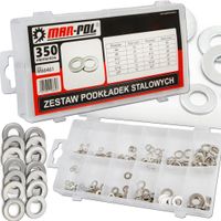 ZESTAW PODKŁADEK STALOWYCH 350SZT.