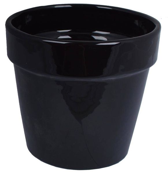 Doniczka czarna duża zdjęcie 1