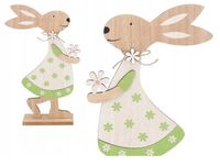 ZAJĄC ZAJĄCZEK WIELKANOCNY DREWNIANY DUŻY FIGURKA