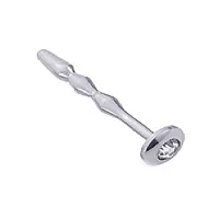 steel plug rose - stalowa wtyczka anatomiczna z ozdobnym kryształem 75 mm