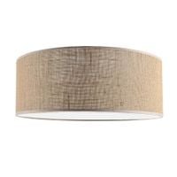 Okrągła plafoniera Lamego 1088 Shilo do sypialni jutowa beżowa