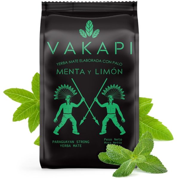 YERBA MATE Vakapi Menta y Limon 500 g ORANŻADA zdjęcie 1