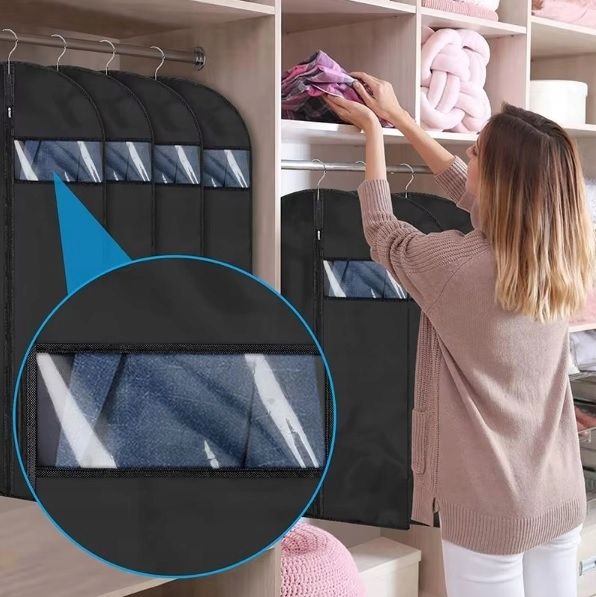 5 X DUŻY POKROWIEC NA UBRANIA SUKNIĘ SUKIENKĘ PŁASZCZ KURTKĘ 60X150 zdjęcie 12