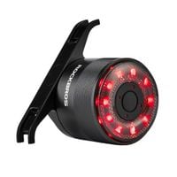 lampka rowerowa tylna q1 7 kolorów led strobe + kabel usb-c - usb-a