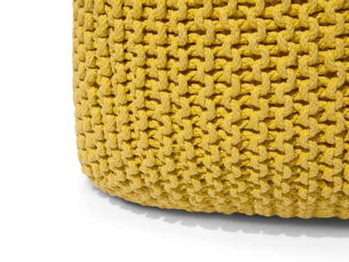 Puf  50 x 31 cm żółty CONRAD na Arena.pl