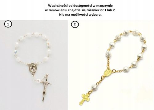 Pamiątka Komunii Świętej-PREZENT, pudełko. Różaniec i serduszko komplet na Arena.pl