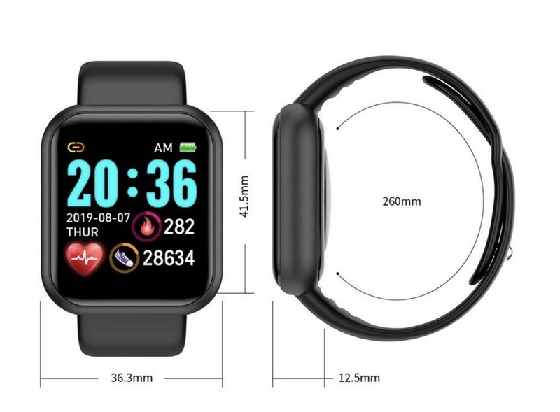 Smartwatch L18s czarny zdjęcie 4