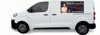 Reklama Naklejka na samochód DUŻO WZORÓW do wyboru SZKOŁA JĘZYKOWA