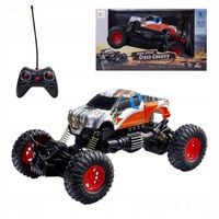 Samochód terenowy Cross-Country zdalnie sterowany skala 1:18, czerwone koła