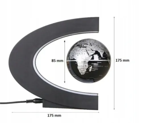 GLOBUS LEWITUJĄCY LAMPA MAPA PODŚWIETLENIE LED na Arena.pl