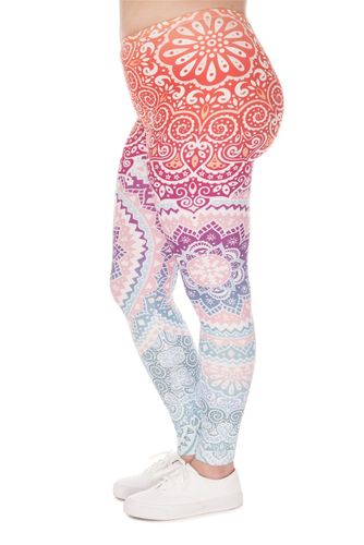 LEGGINSY PLUS SIZE AZTEC ROUND OMBRE na Arena.pl