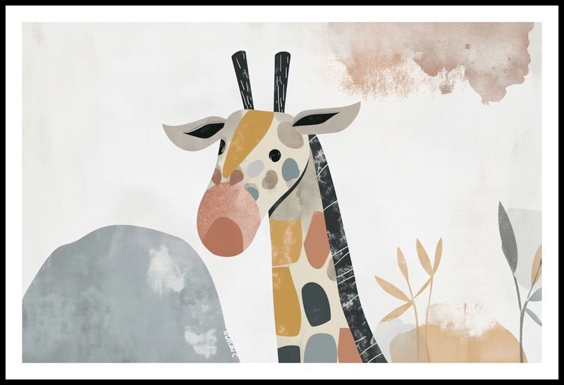 Plakat 91,5x60cm Żyrafa Bambino zdjęcie 3