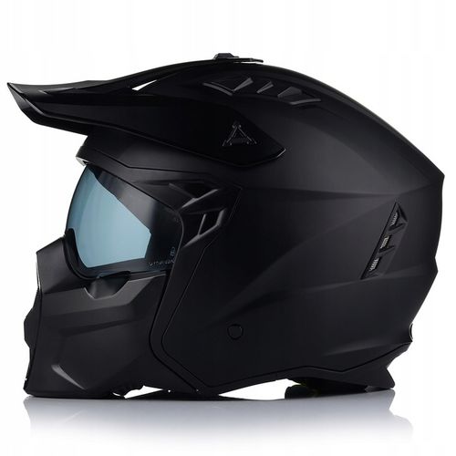 KASK MOTOCYKLOWY 4w1 VITO PREDATOR MATT ODPINANA SZCZĘKA + DASZEK + 2xSZYBA na Arena.pl